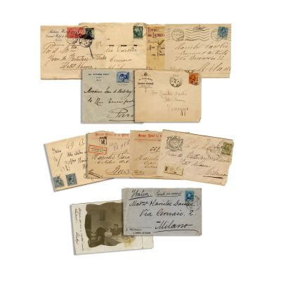 12 plicuri și o carte poștală primite de Hariclea Darclée