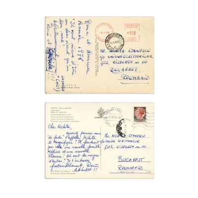 René Coeckelberghs, Gabriela Melinescu, două cărți poștale pentru Nichita Stănescu, 1976-1978