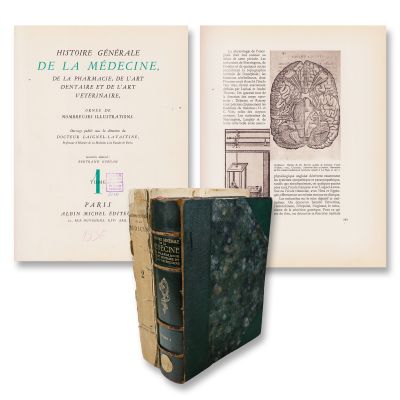 Istoria generală a medicinei, farmaciei, stomatologiei și medicinei veterinare, Paris, 1936-1938, două tomuri 
