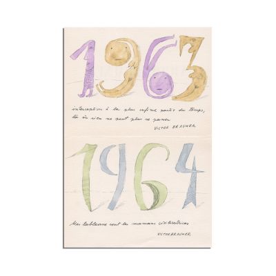 Victor Brauner, invitație Galerie Alexandre Jolas, 1965