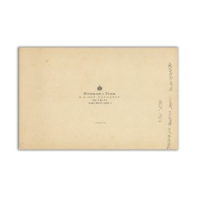 Arhiducesa Marie Valerie a Austriei, fotografie de cabinet, atelier Othmar V. Turk