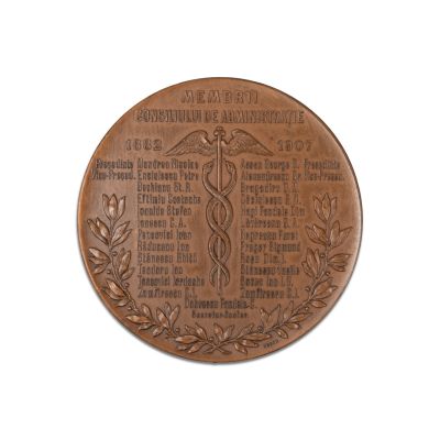 Institutul de Binefacere „Providența”, medalie din bronz, gravor Joseph Resch 