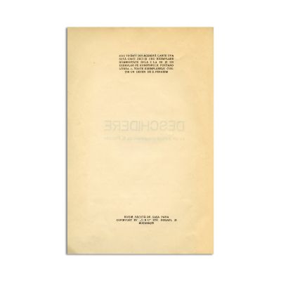 Aurel Zaremba, Deschidere, 1933