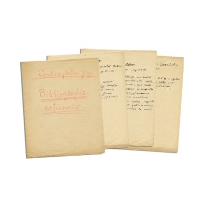 Mircea Eliade, Contemplația Yoga. Bibliografie rațională, manuscris