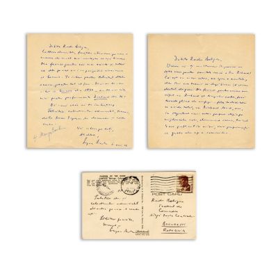 Eugen Barbu, carte poștală și scrisoare pentru Radu Beligan, 1967-1976