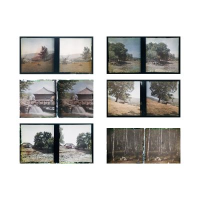 Peisaje din Valea Argeșului, 6 stereotipii autocrome realizate de arh. Victor Ștefănescu 