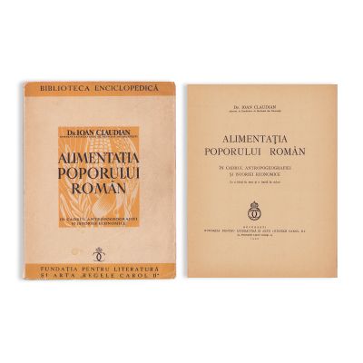 Dr. Ioan Claudian, Alimentația poporului român, 1939
