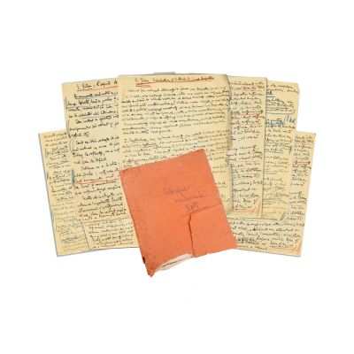 Mircea Florian, manuscris cu notițe despre filosofia medievală