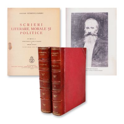 B. Petriceicu-Hasdeu, Scrieri literare, morale și politice, ediție critică cu note și variante de Mircea Eliade, două volume, 1937 