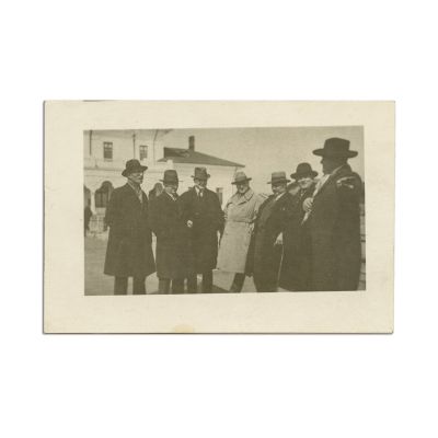 M. Sadoveanu, I. Mironescu, Dem. Botez, G. Topîrceanu, Panait Istrati, fotografie de epocă, 1926