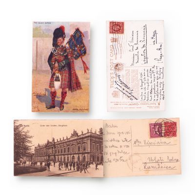Opt cărți poștale din arhiva diplomatului Constantin Vișoianu
