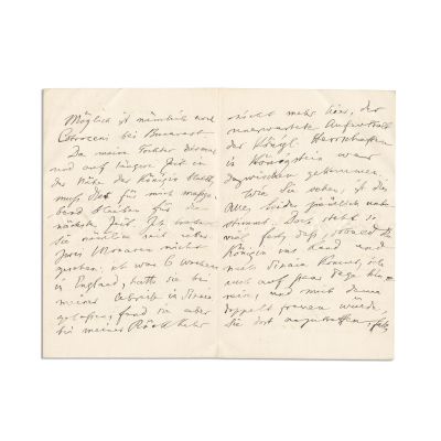 Titu Maiorescu, scrisoare olografă, 6/18 septembrie 1885