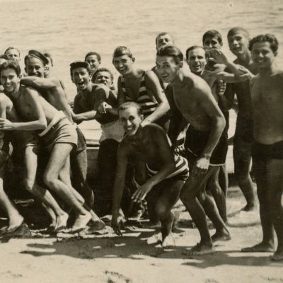 Emil Cioran, Constantin Noica și Bucur Ținu, fotografie de grup