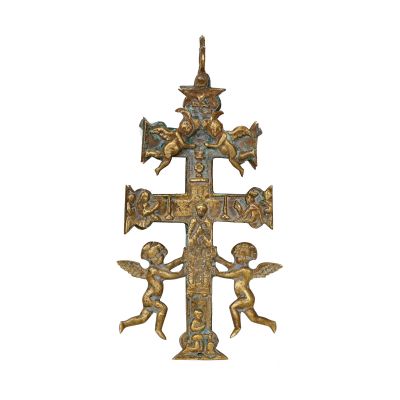 Cruce cu două rânduri de brațe, cupru, sfârșitul sec. XIX