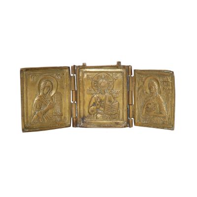 Triptic de călătorie, Deisis, cupru, sec. XIX