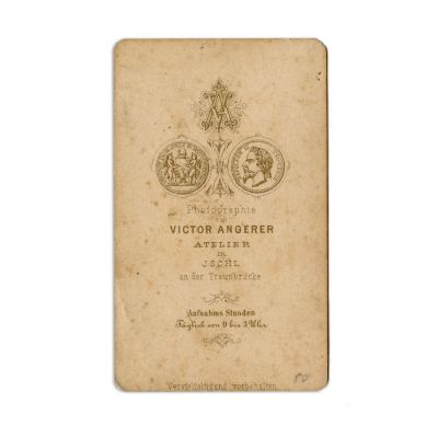 Domnitorul Carol I, fotografie format carte-de-visite, atelier V. Angerer, cca. 1866