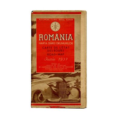 Harta stării drumurilor din România, 1937 