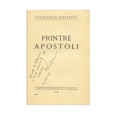 Constantin Kirițescu, Printre Apostoli, 1929, cu dedicație pentru H. Blazian
