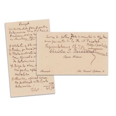 Inginer hotarnic C. I. Berceanu, corespondență cu Radu Brătianu, 1909 - 1911