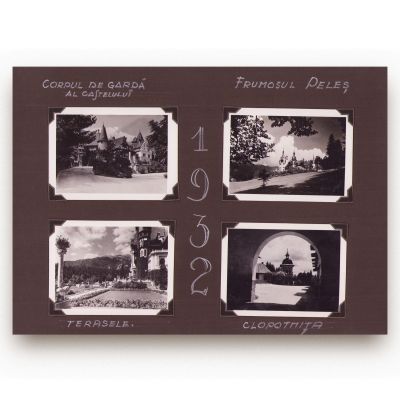 Construcția Castelului Regal Foișor-Sinaia, album fotografic, 81 fotografii de epocă