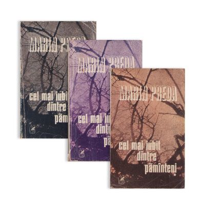 Marin Preda, Cel mai iubit dintre pământeni, 1980, 3 volume, cu dedicație pentru omul politic Dumitru Popescu - Piesă foarte rară