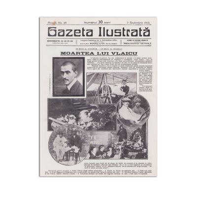 Publicația „Gazeta Ilustrată”, anul II, nr. 39, 1913 - decesul lui Aurel Vlaicu