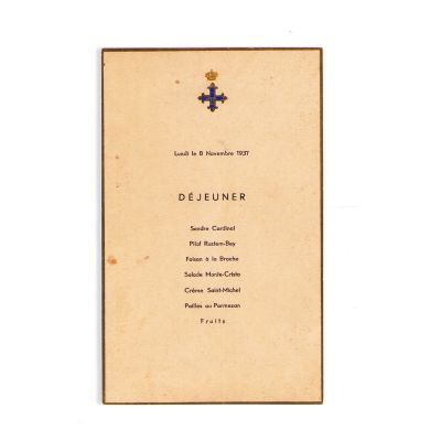 Col. Stamatiade Felix, colecție de documente de la mesele Cavalerilor Ordinului „Mihai Viteazul”, 1937