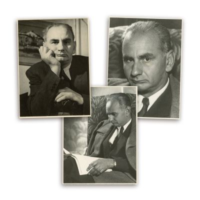 Geo Bogza, trei fotografii de epocă, cca. 1960 