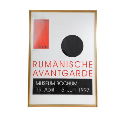 Rumänische Avantgarde, afiș de expoziției, 1997