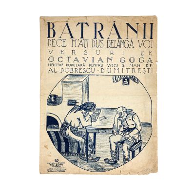 Al. Dobrescu-Dumitrești, Octavian Goga, Bătrânii, partitură