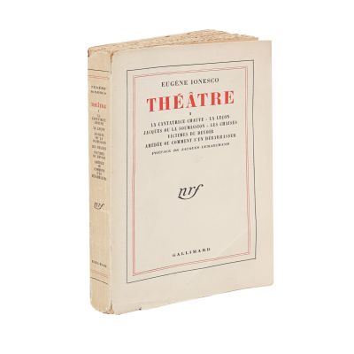 Eugène Ionesco, Théâtre, vol. I, 1954, cu dedicația autorului