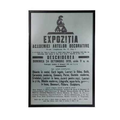 Afiș, Expoziția Academiei Artelor Decorative, 1926