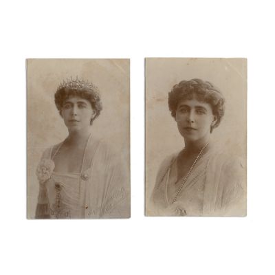 Principesa Maria a României, două fotografii tip carte poștală, atelier A. Brand