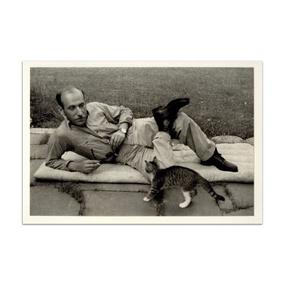 Saul Steinberg, fotografie după un clișeu Henri Cartier-Bresson