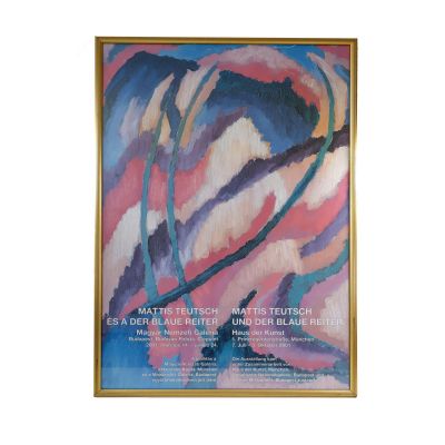 Mattis Teutsch und der Blaue Reiter, afiș de expoziție, 2001