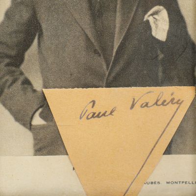 Paul Valery, fotografie de epocă + semnătură olografă