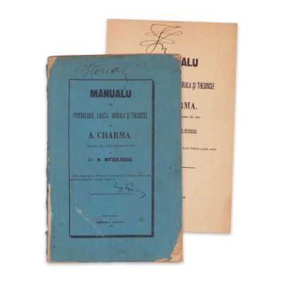 A. Charma, Manual de psihologie, logică, morală și theodicee, 1870