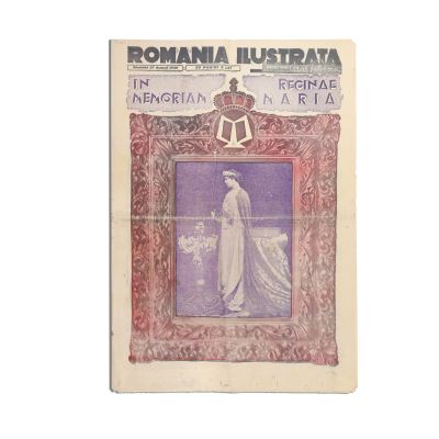 Publicația „România ilustrată”, 27 august 1938 - In memoriam Regina Maria