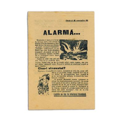Manifest de propagandă răspândit de aviația sovietică, cca. 1940