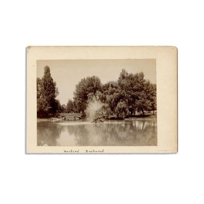 Grădina Cișmigiu, fotografie de epocă, cca. 1900
