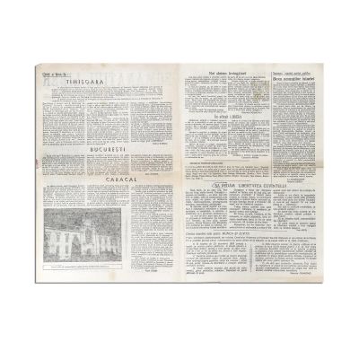 Publicația „Romanațiul liber”, Anul I, Nr. 1, 23 decembrie 1989 - „Cetățeni! Frați români! Am învins! Tiranul a fost învins!” 