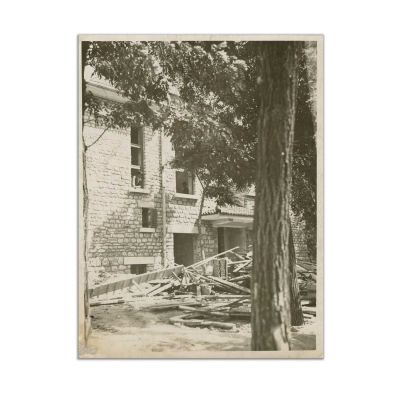 Vila Rădulescu în timpul construcției, șase fotografii de epocă, cca. 1930, din colecția familiei Ștefănescu 