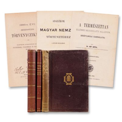 Elementele științelor naturale + Articole de lege ale Parlamentului maghiar + Contribuții la istoria națiunii maghiare, 1861-1882