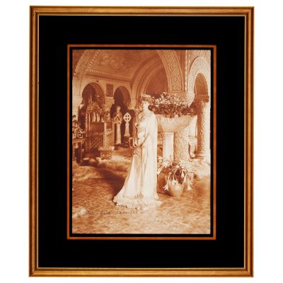 Principesa Maria la Cotroceni, fotografie de mari dimensiuni, cu dedicație olografă, atelier Brand, 1909