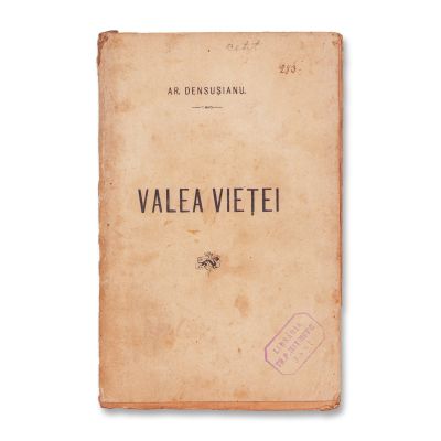 Aron Densușianu, Valea vieții, 1892