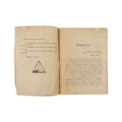 B. Fundoianu, Tăgăduința lui Petru, 1918 - Piesă rară