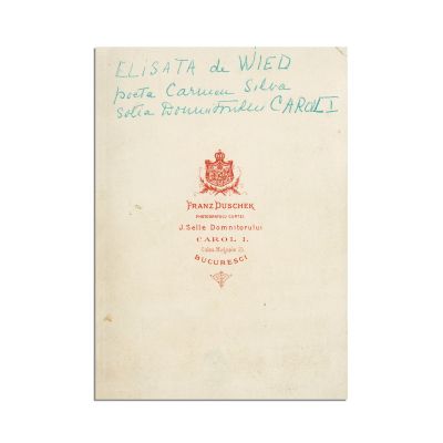 Regina Elisabeta, fotografie de cabinet, cca. 1869