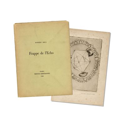 Robert Rius, Frappe de l'Echo, 1940, cu o gravură originală de Victor Brauner