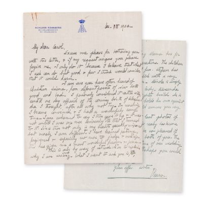 Ileana, Arhiducesa Austriei, scrisoare expediată regelui Carol al II-lea, 7 decembrie 1936 