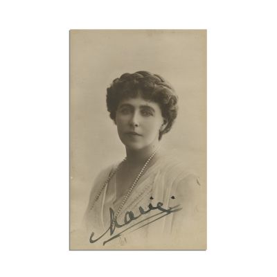 Regina Maria a României, fotografie cu dedicație pentru Elena Frunzeanu